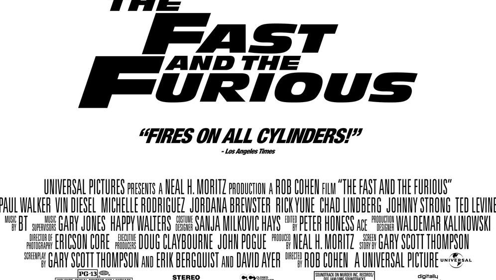 The Fast and the Furious - Bildquelle: Foo